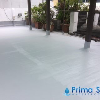 5 Layers Acrylic Waterproofing Membrane Fibreglass reinforced concrete roof waterproofing singapore commercial south bridge road 6