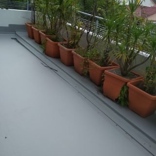 5 Layers Acrylic Waterproofing Membrane Fibreglass reinforced balcony waterproofing singapore landed bukit timah 7